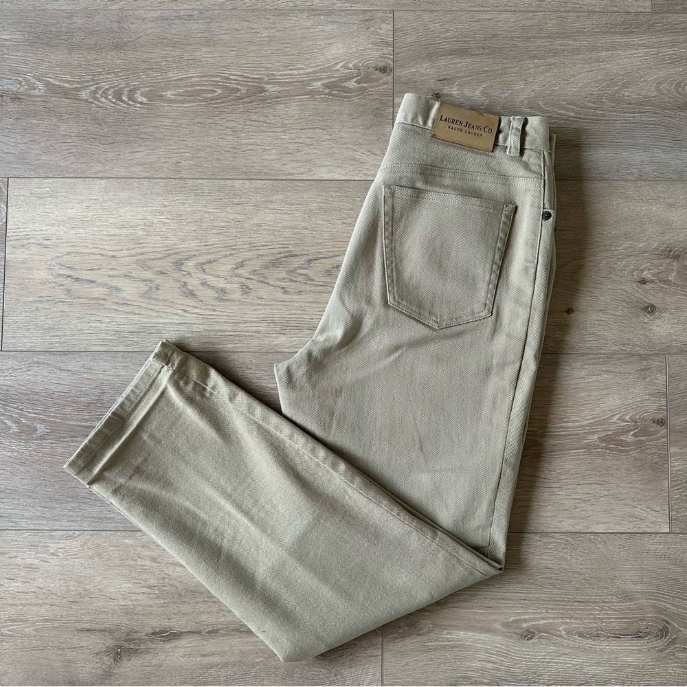 Vintage Lauren Ralph Lauren Khaki High Waisted Jeans Sz 6